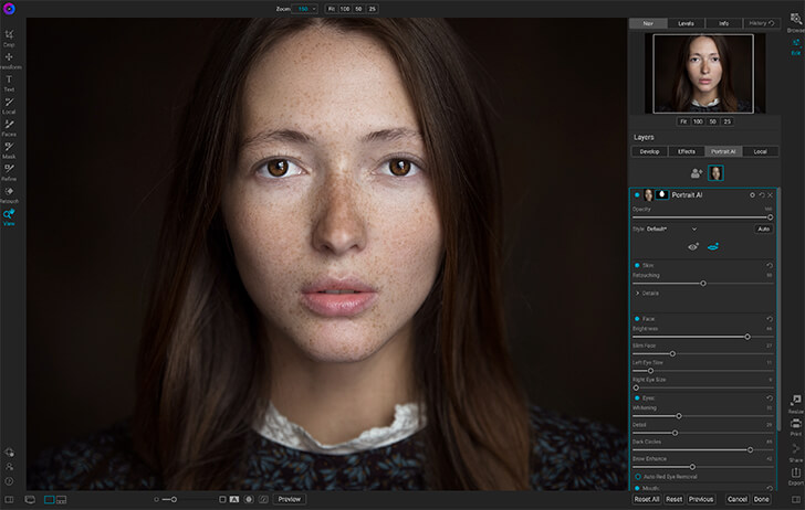on1 photo raw 2019.2 change back to norma screen