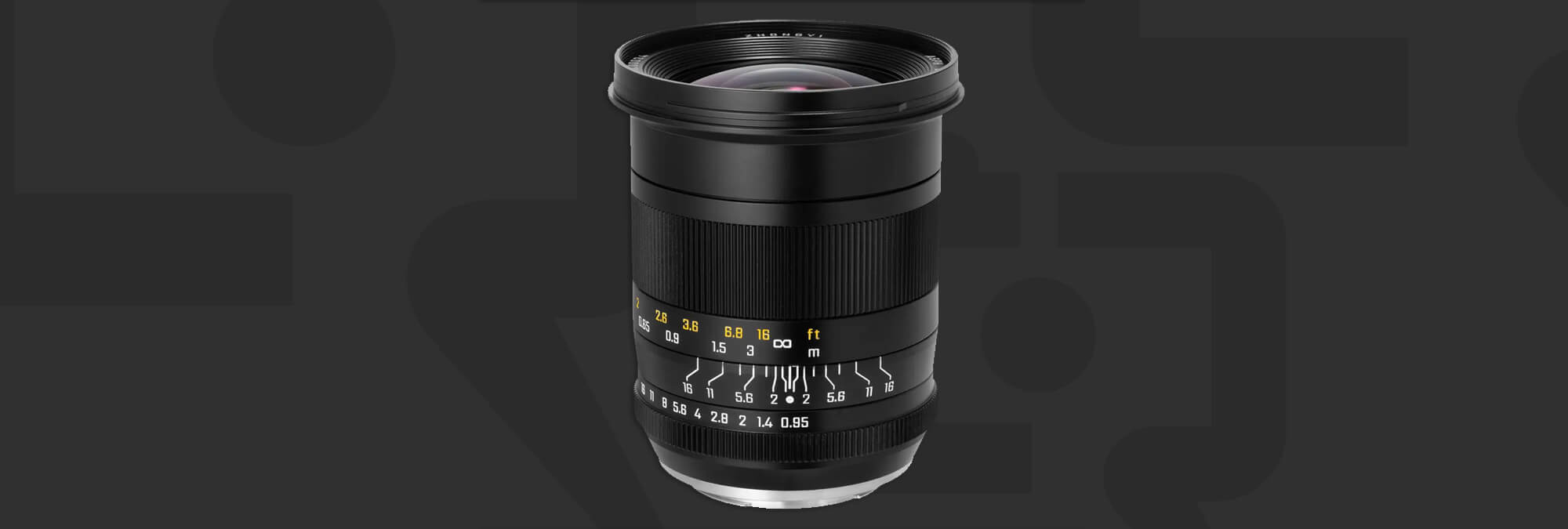 Zyhongyi Optics announces the Speedmaster RF 20mm f/0.95 ASPH for